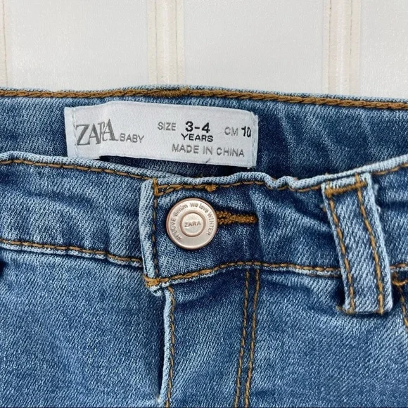 Zara Baby Distressed Jeans Size 3-4 Years - Picture 3 of 7